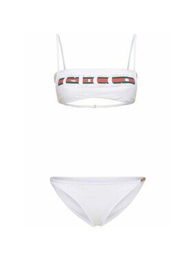 NWT GUCCI Sparkling Swimwear Swimsuit Jersey Bikini Set SZ XL 100% Authentic